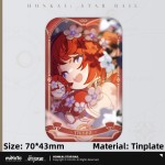 miHoYo HSR Amphoreus' Saga of Heroes Series Shiny Ticket Tinplate Badge Collectible Accessories